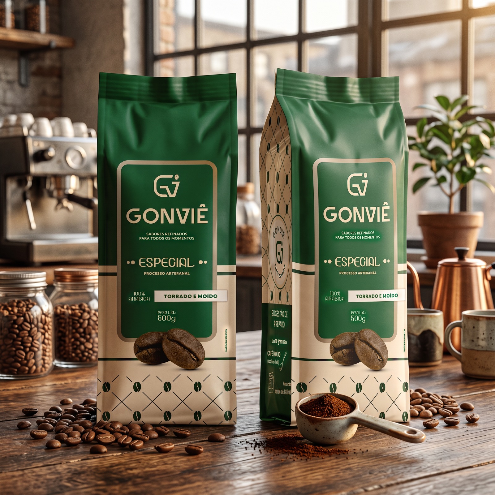 Gonviê — Embalagem + Identidade Visual